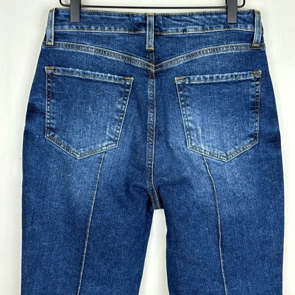 ModCloth Jeans Womens 30 Blue Boyish Straight High Waist Stretch Boho - Picture 6 of 13